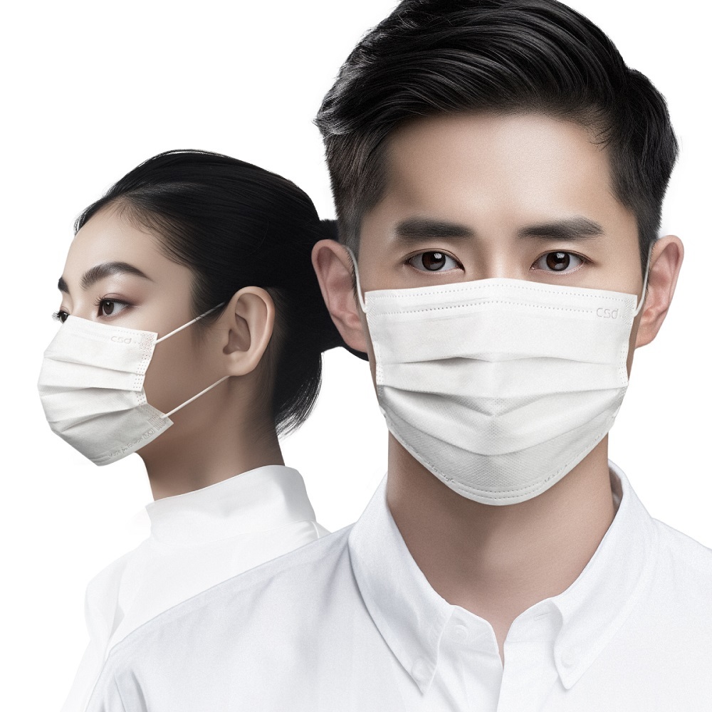 中衛醫療口罩-成人平面-Simply White全白(30片/盒), Simply White全白, small